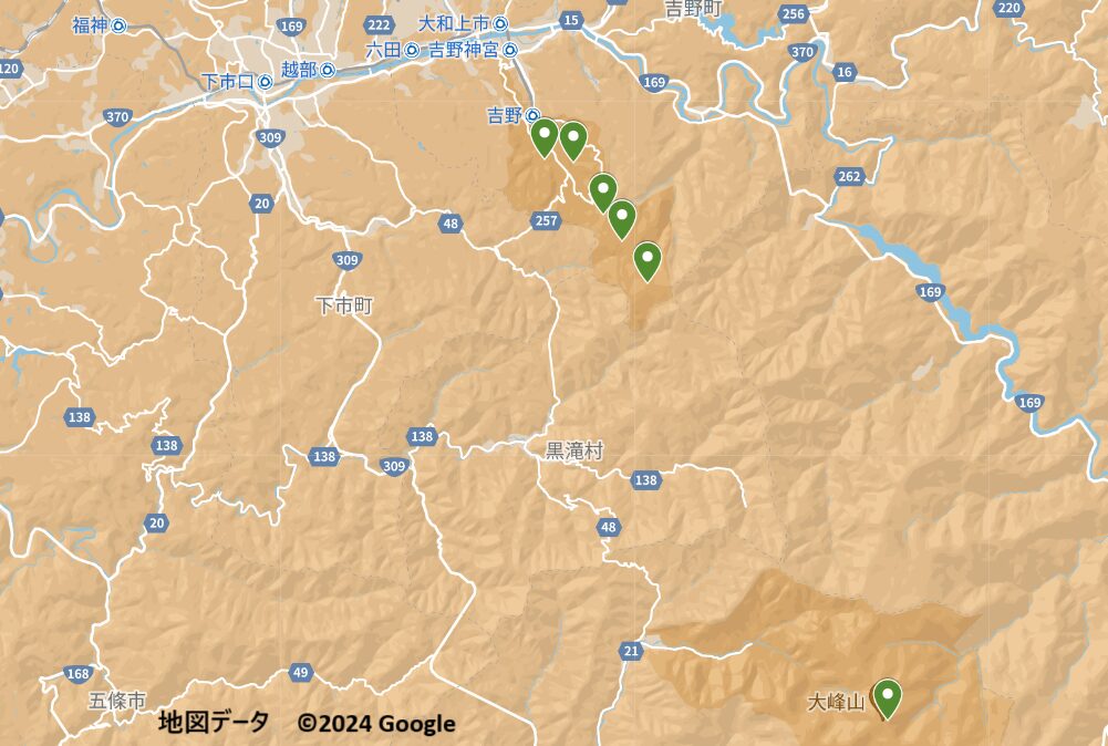 紀伊山地の霊場と参詣道　吉野・大峯エリア