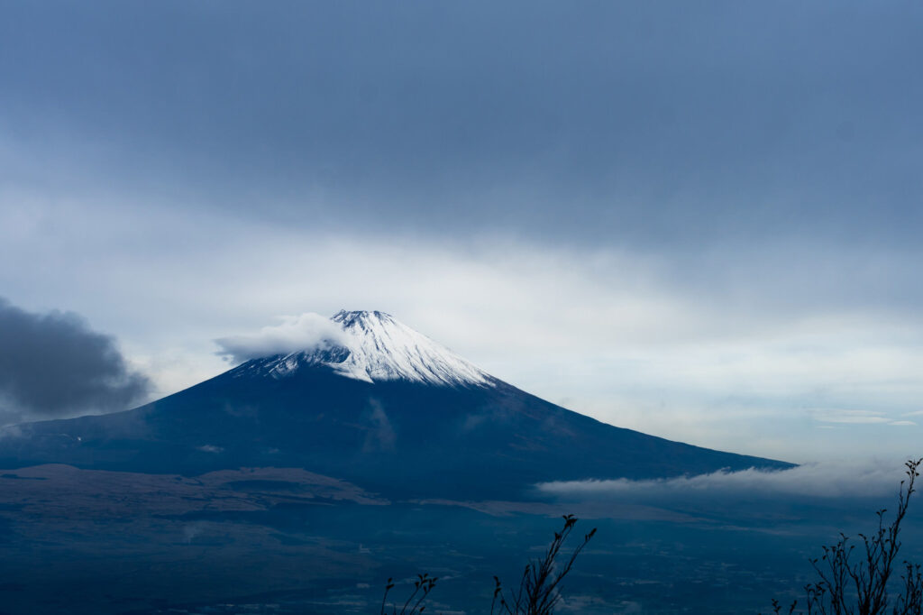 まえかけ雲と富士山