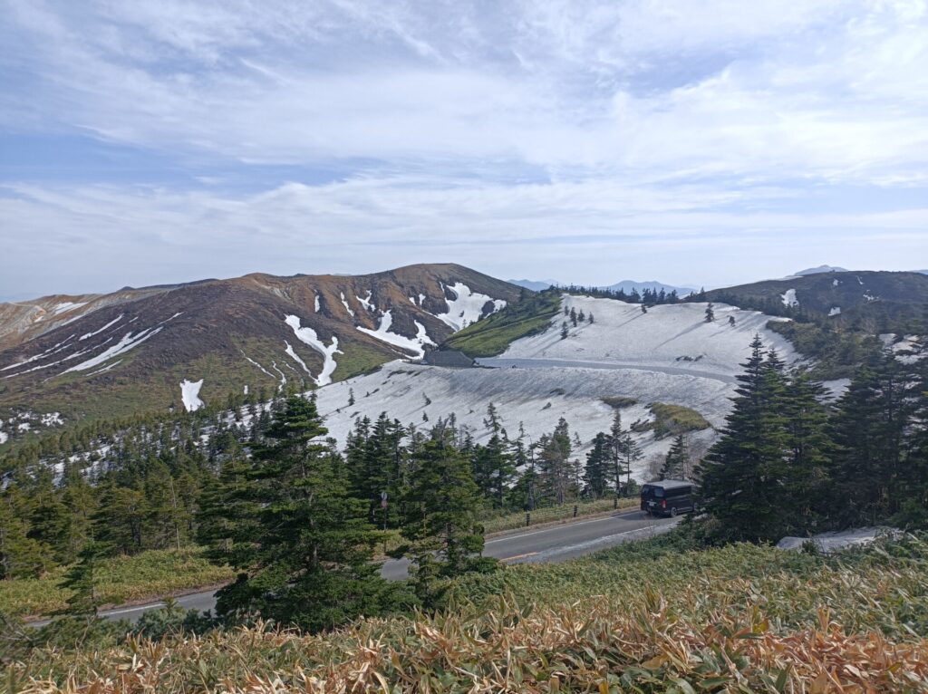 日本国道最高地点・草津白根山付近